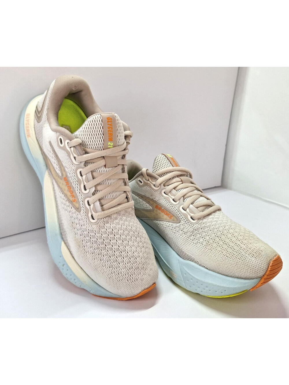 Brooks Glycerin 21 Running Sneaker Coconut Autumn Earthcore Trailblazer Gorpcore